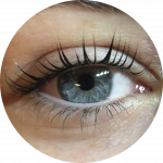 blue eyes lash lift and tint
